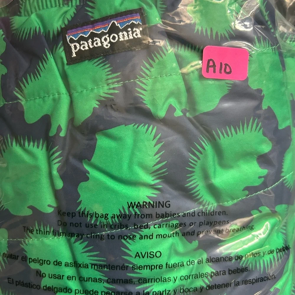 Patagonia Baby Reversible Tribbles Pants Fleece Lined Snow Pants Hedgehog Sz 12M